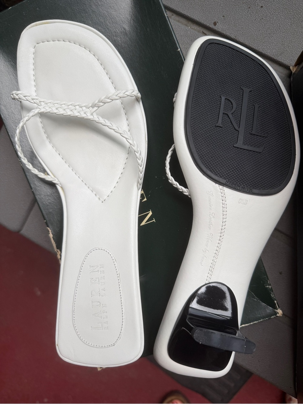 Vintage Lauren Ralph Lauren “Emma” Bridal Sandals — NEW IN BOX
